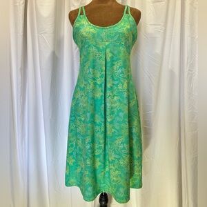 Patagonia Garden City Strappy Dress - Medium - Sanded Floral Desert Turquoise
